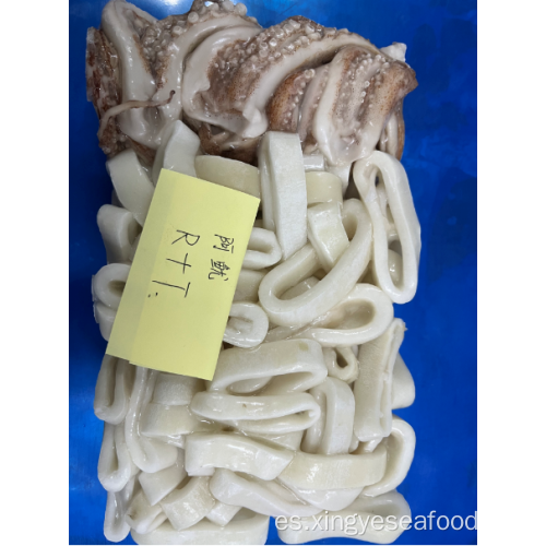 Anillos de calamares congelados y tentáculos Illex Pacificus